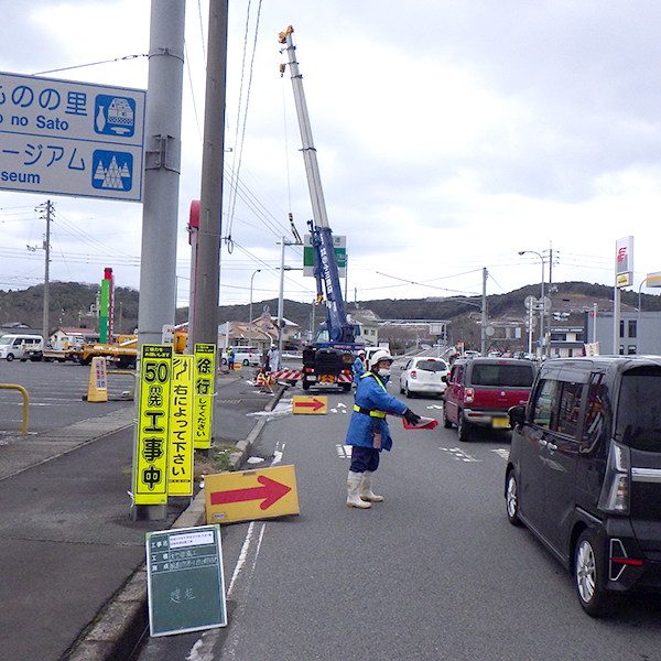 道路標識（案内・片持式）の施工事例